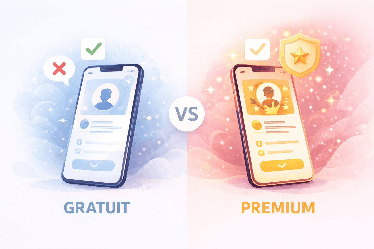Comparatif gratuit vs abonnement Premium sur site de rencontre senior