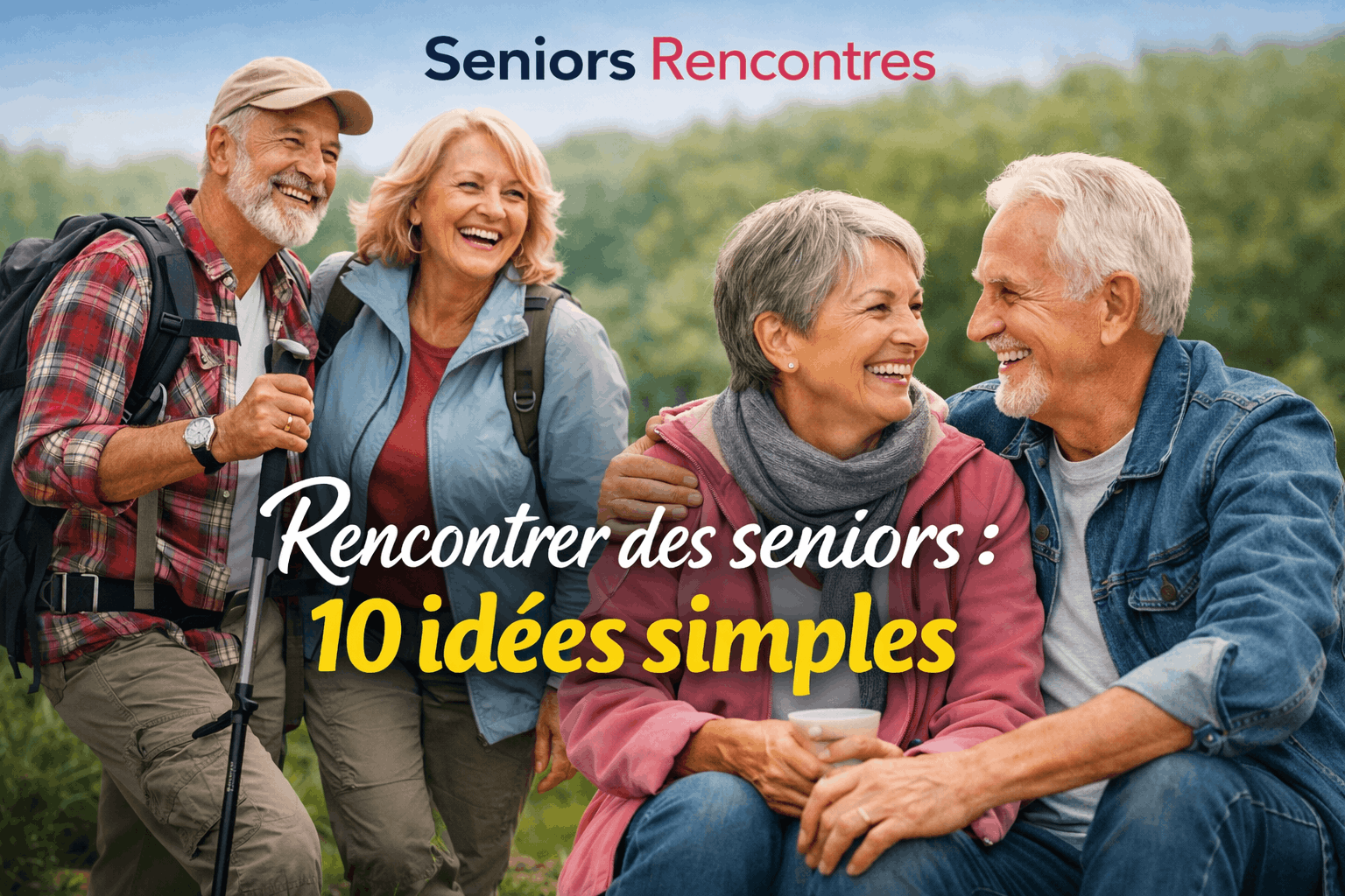 Activités pour rencontrer des seniors après 50 ans – groupe convivial de seniors en randonnée et discussion
